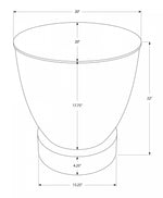 Ostra Side Table - Chrome