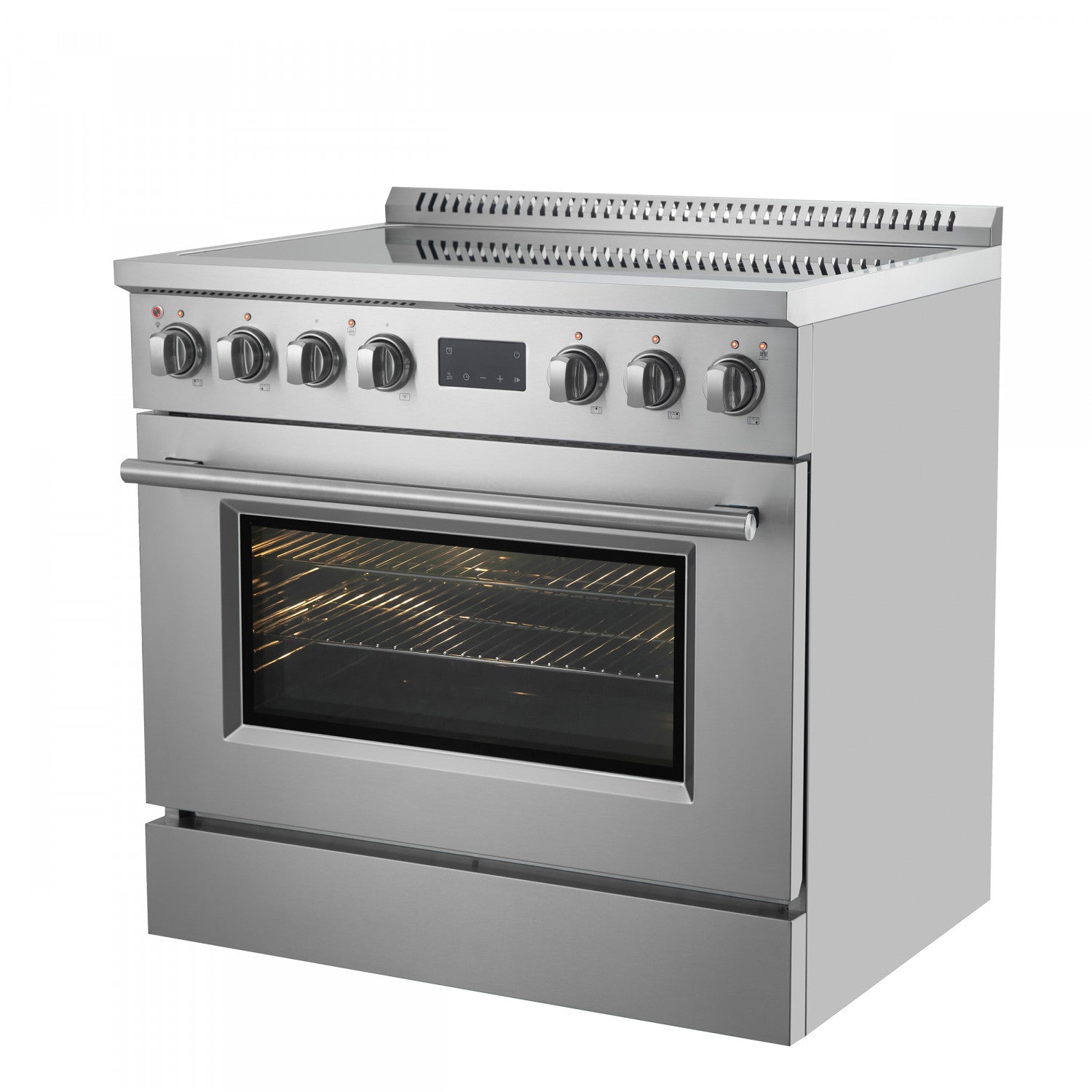 Forno Torino Stainless Steel 36" True Convection Induction Range with Air Fry and Air Sous Vide (5.36 Cu. Ft.) - FFSIN0936-36
