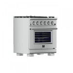 Forno Capriasca 30" Stainless Steel Freestanding Gas Range (4.32 Cu. Ft.) - FFSGS6260-30