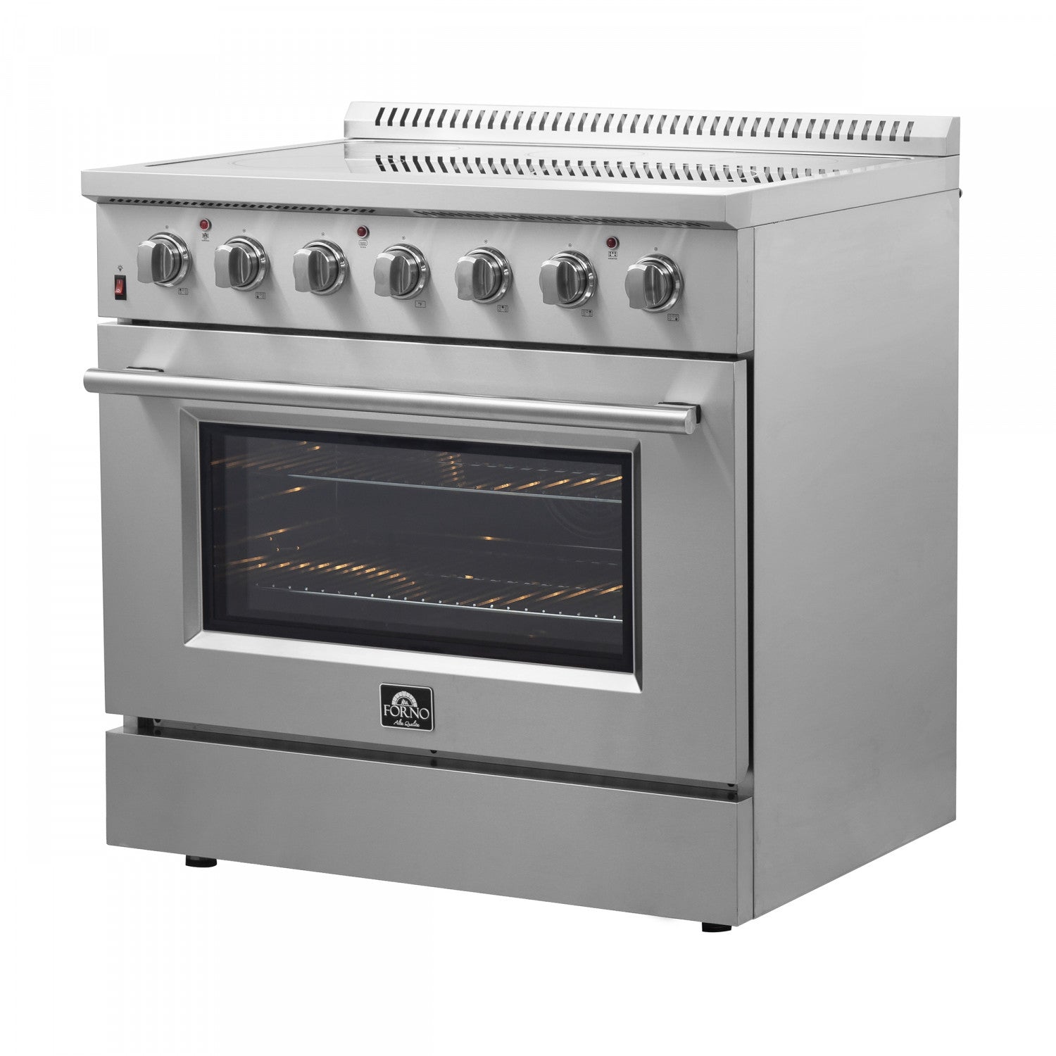 Forno Galiano 36" Stainless Steel Freestanding Electric Range with True Convection and Air Fry (5.36 Cu. Ft.) - FFSEL6083-36