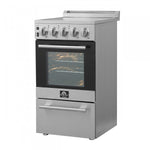 Forno Pallermo 20" Stainless Steel Freestanding Electric Range (2.05 Cu. Ft.) - FFSEL6051-20