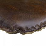 Dovren Leather Cushion Seat - Vintage Brown
