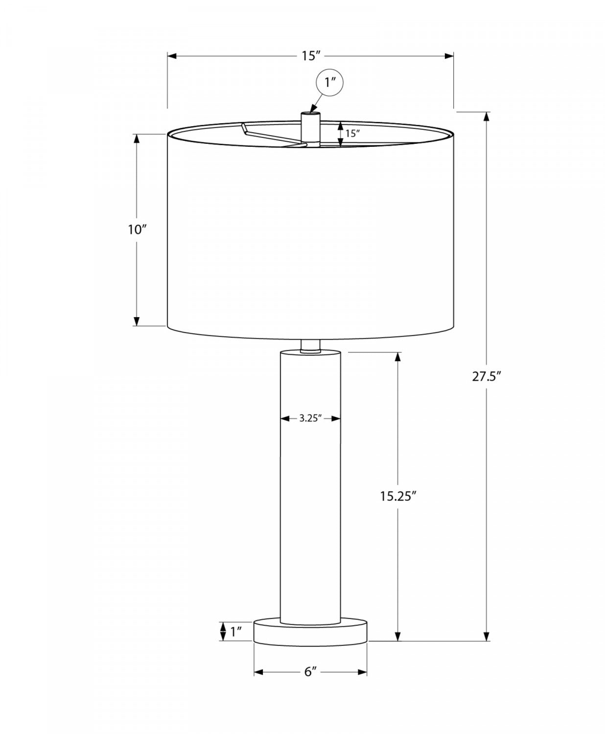 Moonlight Table Lamp - Black