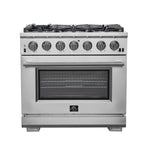 Forno Premium Stainless Steel Kitchen Package with 48" Range and French Door Refrigerator - FBDL-019-03CAUS