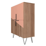 Velling Low Cabinet - Brown/Pink
