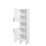 Velling Bookcase Cabinet - White