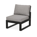 POLYWOOD® EDGE 5-Piece Modular Deep Seating Set - Black/Grey Mist