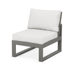 POLYWOOD® EDGE 6-Piece Modular Deep Seating Set - Slate Grey/Natural Linen