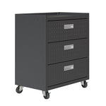 Maximus 31.5" Mobile Garage Chest with Drawers - Charcoal Grey