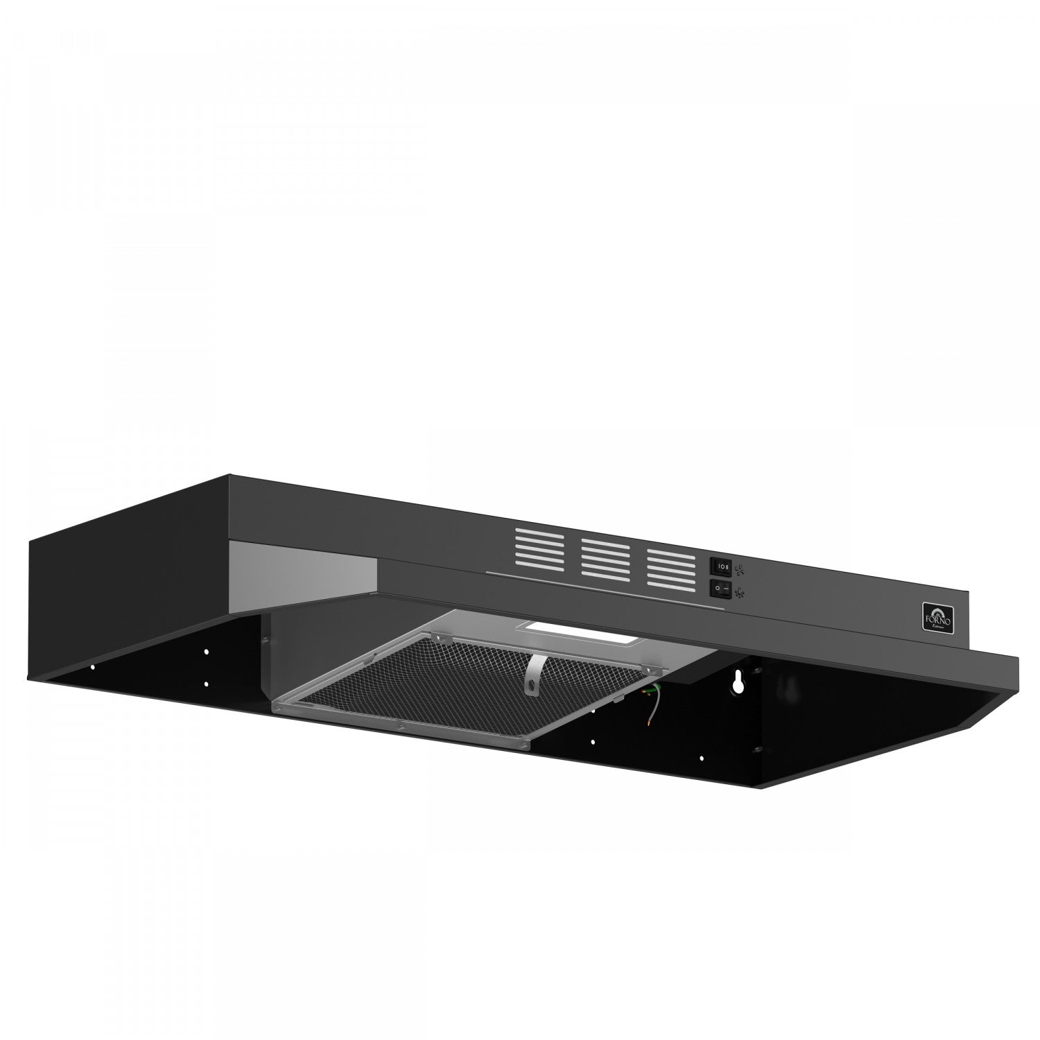 Forno Cappa Black 30" 200 CFM Under Cabinet Range Hood - FRHUC5200-30BLK