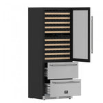 Forno Celano 30" 21.3 Cu.Ft. Stainless Steel 150 Bottle Dual Zone Wine Cellar with Two Beverage Drawers - FWCDR6697-30S