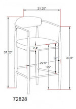 Callum Counter Stool - Grey - Set of Two