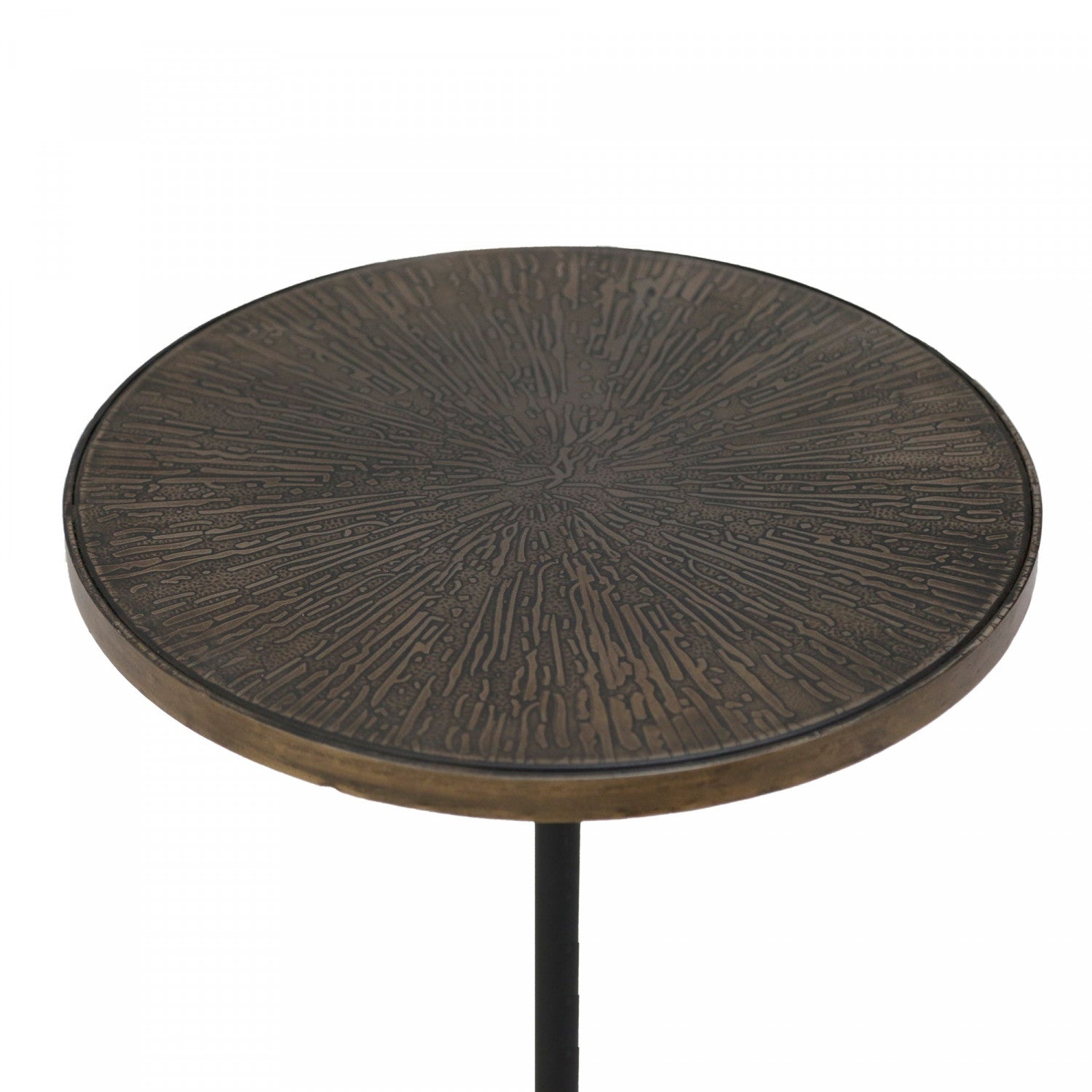 Auren Round Side Table - Bronze