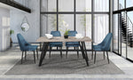 Eugenie Velvet Dining Chair - Blue - Set of Two