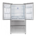 Forno Moena 36" 19.2 Cu.Ft. Stainless Steel Counter-Depth French Door Refrigerator with Ice Maker - FFRBI1820-36SB