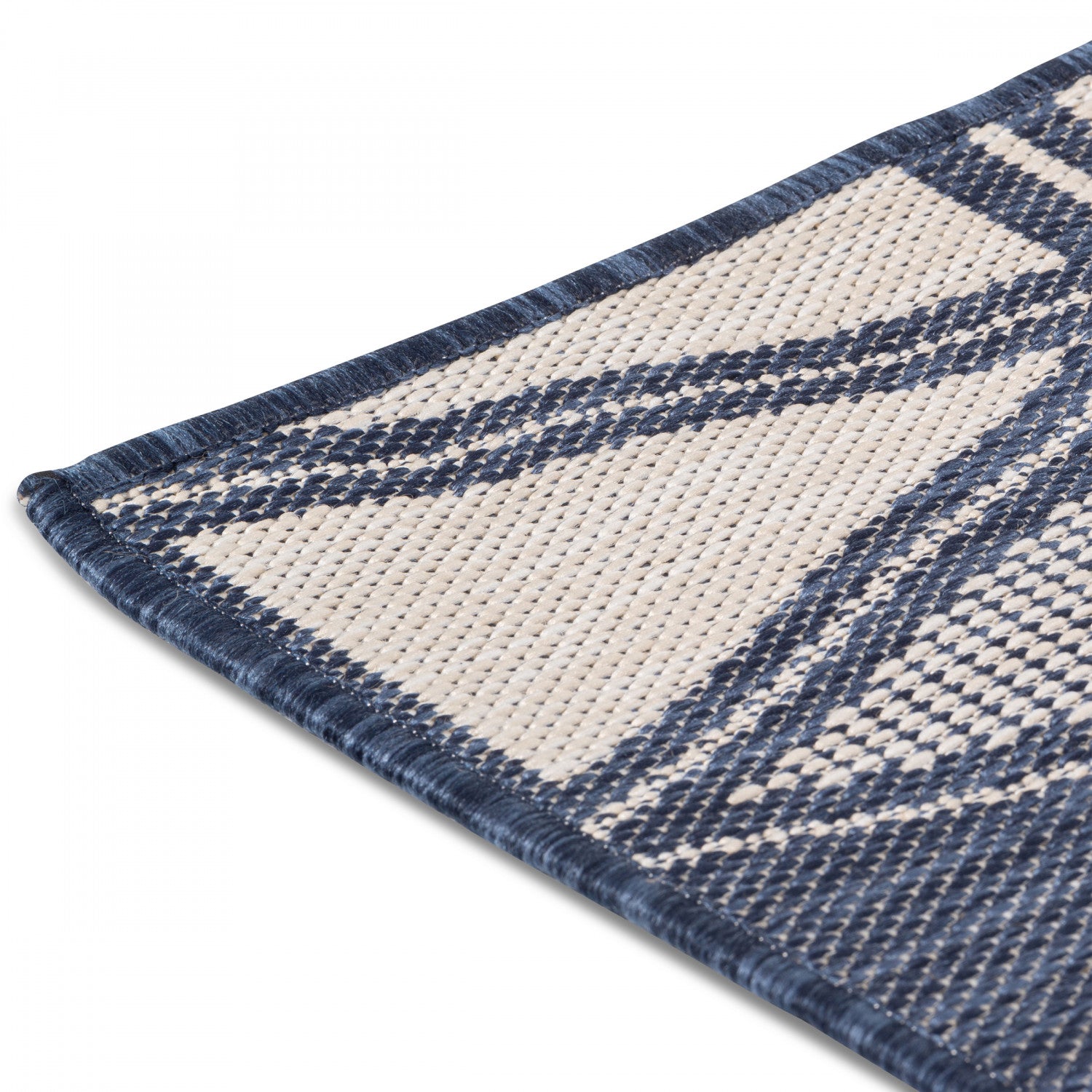 Cabana Triangles Indoor/Outdoor Rug - 3' x 5' - Blue