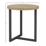 Liora Round Side Table - Greige