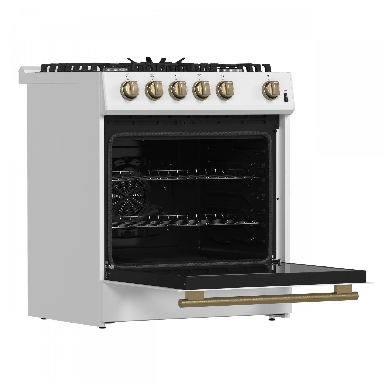 Forno Leonardo 30" White Freestanding Gas Range (5.0 Cu. Ft.) - FFSGS1116-30WHT