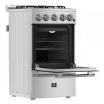 Forno Lamazze 20" Stainless Steel Freestanding Gas Range (2.05 Cu. Ft.) - FFSGS6265-20