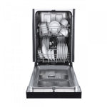 Forno Polo 18" Black Built-in Front Control Dishwasher (52 dBa) - FDWBI8041-18BLK
