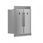 Forno Premium Stainless Steel Kitchen Package with 48" Range and 56" Convertible Refrigerator/Freezer - FBDL-019-04CAUS