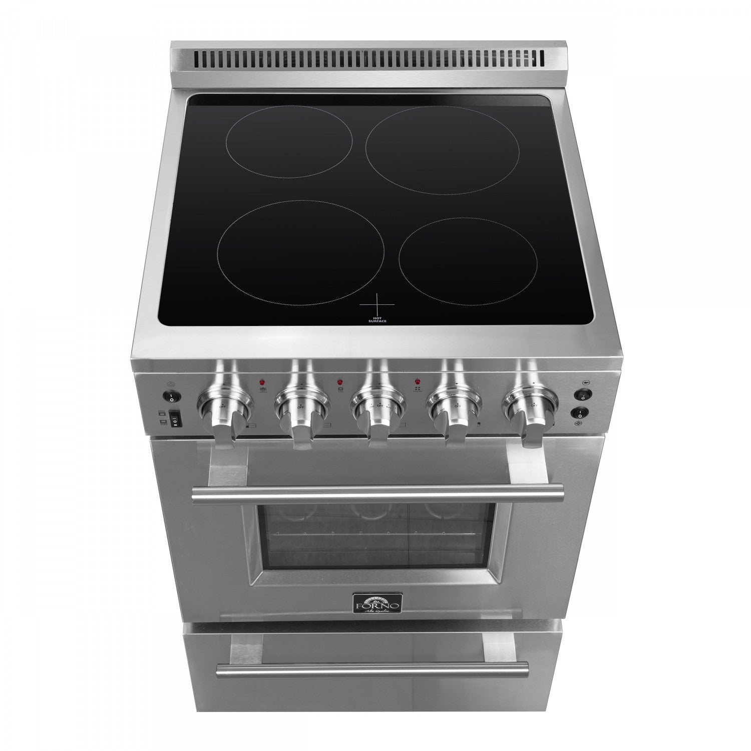 Forno Loiano 24" Stainless Steel Freestanding Electric Range (2.3 Cu. Ft.) - FFSEL6099-24