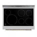 Forno Paolo 36" Black Freestanding Electric Range with True Convection (5.44 Cu. Ft.) - FFSEL6011-36BLK