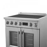 Forno Torino Stainless Steel 30" True Convection Induction Range with Air Fry and Air Sous Vide (4.32 Cu. Ft.) - FFSIN0950-30