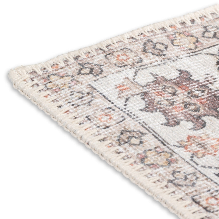 Aura Traditional Rug - 5' x 7' - Charcoal/Cream