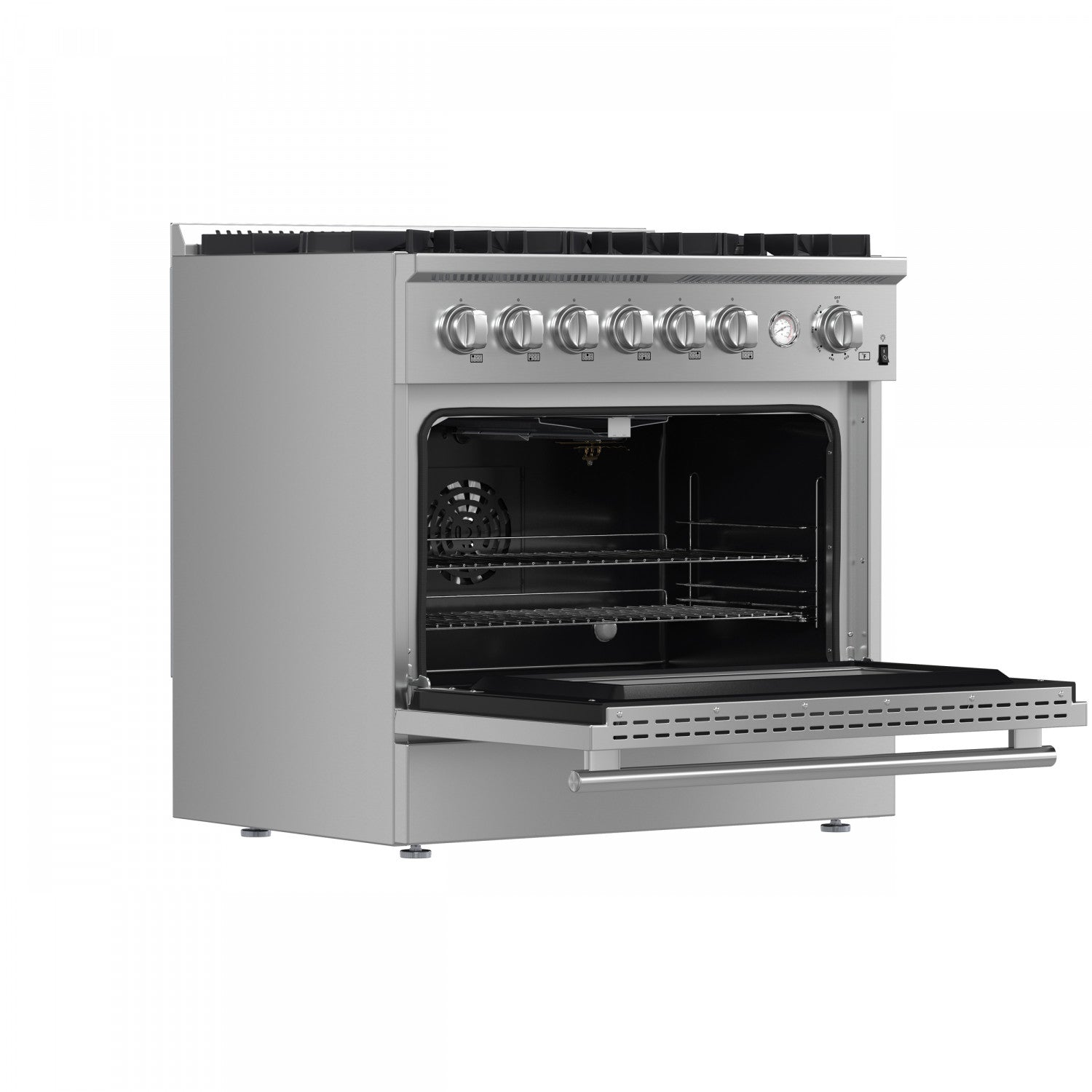 Forno Marco 36" Stainless Steel Freestanding Gas Range (5.36 Cu. Ft.) - FFSGS6277-36