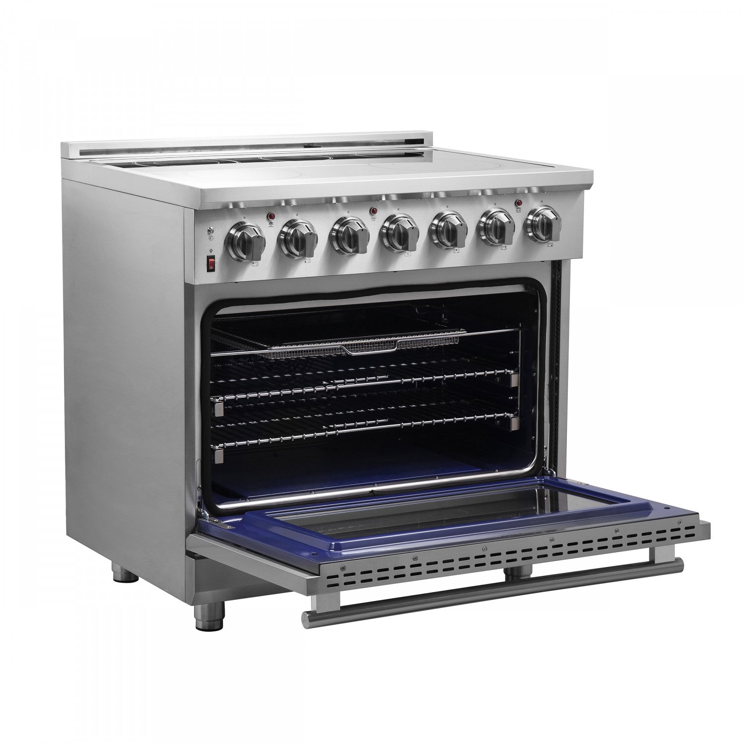 Forno Massimo 36" Stainless Steel Freestanding Electric Range with True Convection and Air Fry (5.36 Cu. Ft.) - FFSEL6020-36