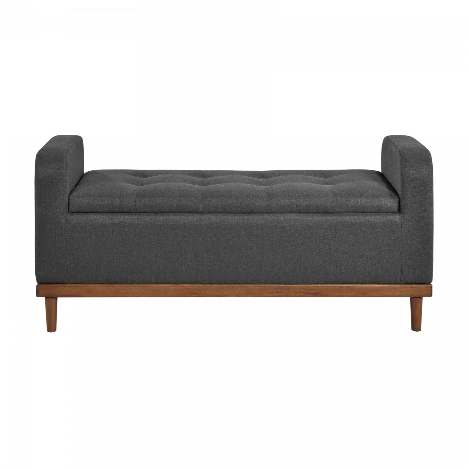 Elayne Ottoman Bench - Dark Grey