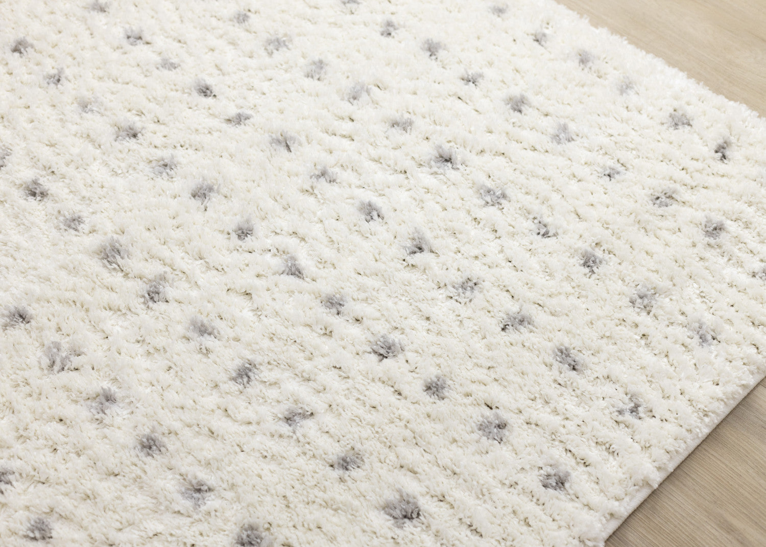 Palmer Casual Contemporary Speckled Area Rug - 8' X 11' - White/Grey