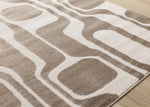 Logan Modern Area Rug - 8' X 11' - Brown/Cream