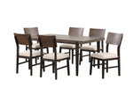 Arabella 7-Piece Dining Set - Black, Brown