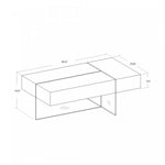 Elexa Coffee Table - White