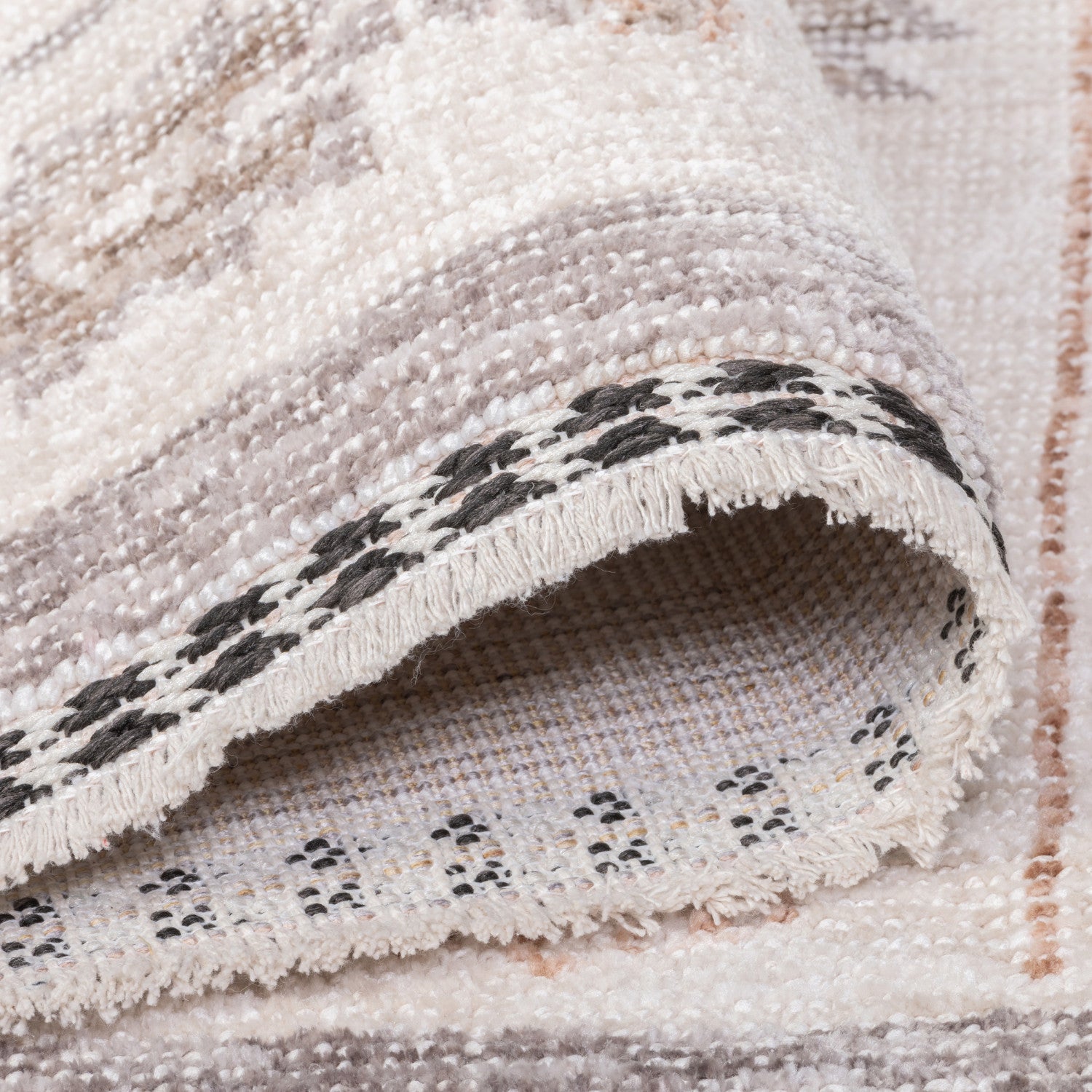Poetic Classic Rug - 8' x 10' - Antique White/Brown