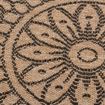 Avanos Medallion Indoor/Outdoor Rug - 6ft Round - Beige/Black