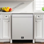 Forno Premium Stainless Steel Kitchen Package with Gas Range, Bottom Freezer Refrigerator and Dishwasher - FBDL-012-01CAUS