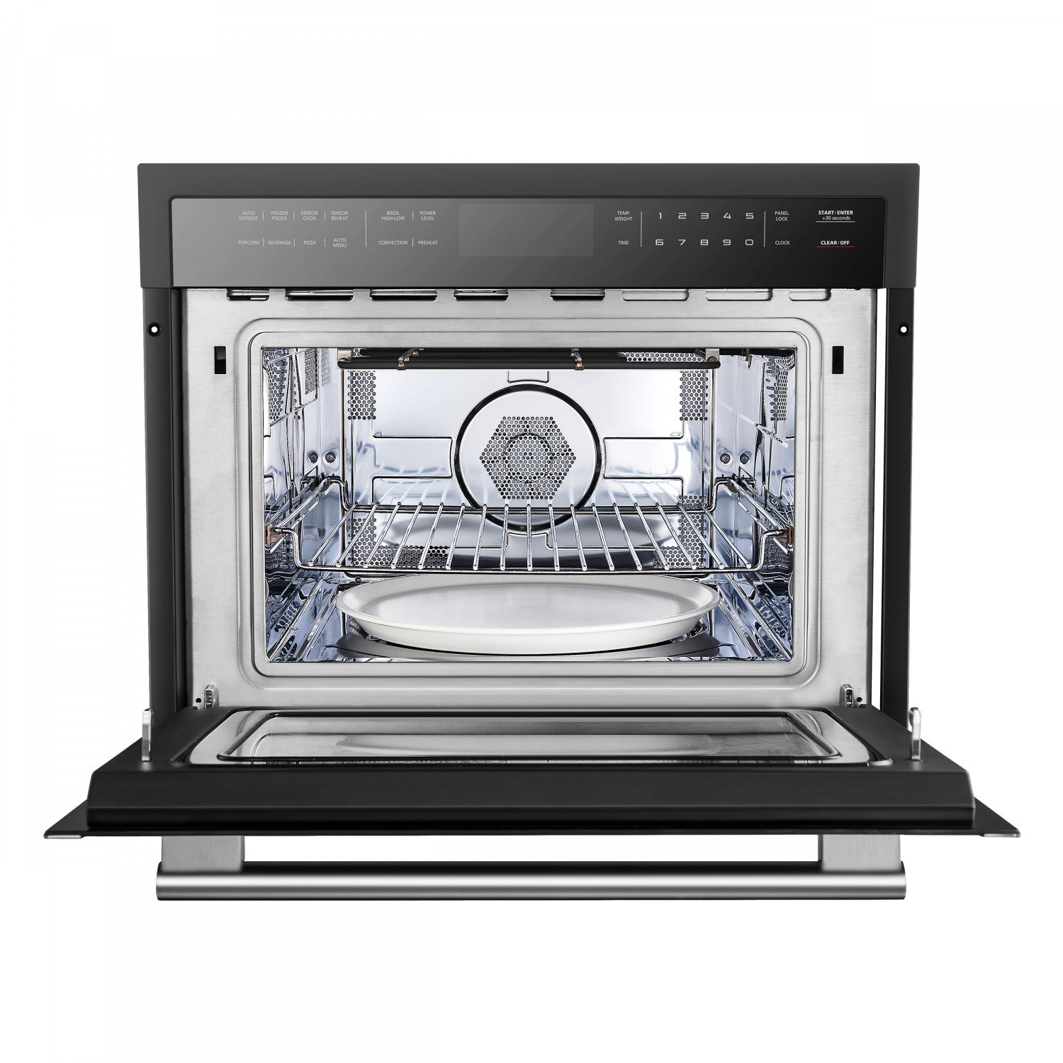 Forno Oliena Black 24" Built-In Microwave Convection Oven (1.6 Cu. Ft.) - FMWDR3093-24BLK