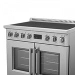 Forno Torino Stainless Steel 36" True Convection Induction Range with Air Fry and Air Sous Vide (5.36 Cu. Ft.) - FFSIN0950-36