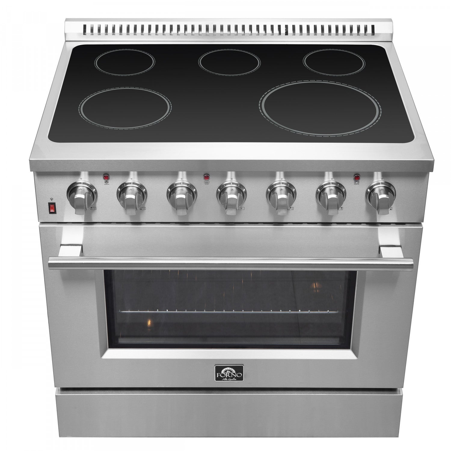 Forno Galiano 36" Stainless Steel Freestanding Electric Range with True Convection and Air Fry (5.36 Cu. Ft.) - FFSEL6083-36