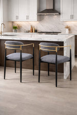 Mykos Dining Chair - Black/Grey - Set of Two