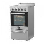 Forno Pallermo 20" Stainless Steel Freestanding Electric Range (2.05 Cu. Ft.) - FFSEL6051-20