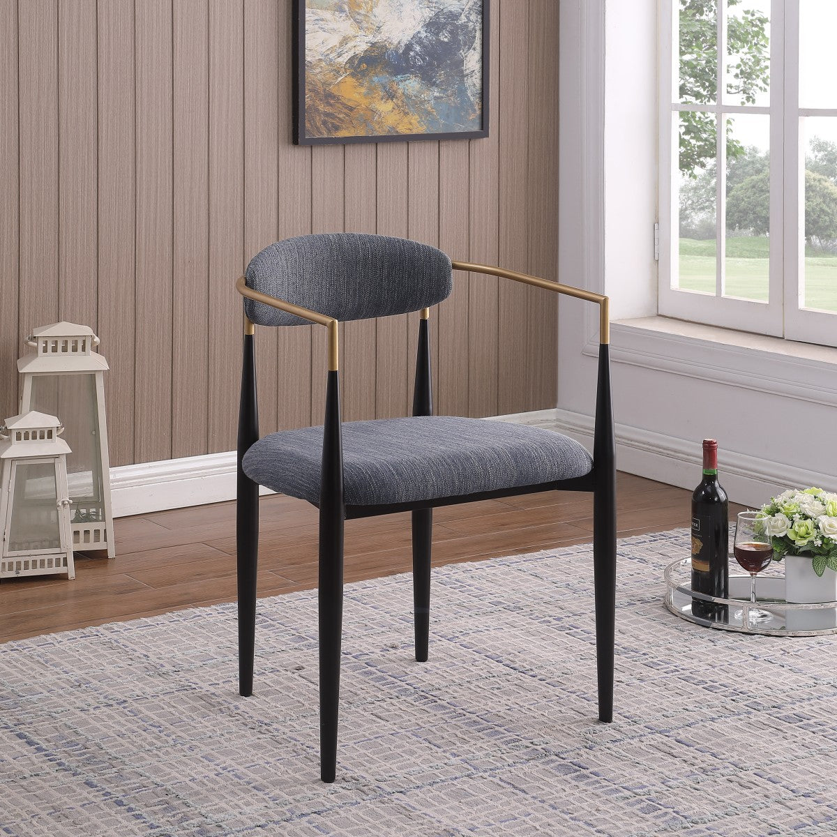 Mykos Dining Armchair - Grey