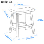 Colt Counter Stool - Black - Set of Two