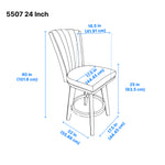 Corvallis Counter Stool - Grey - Set of Two