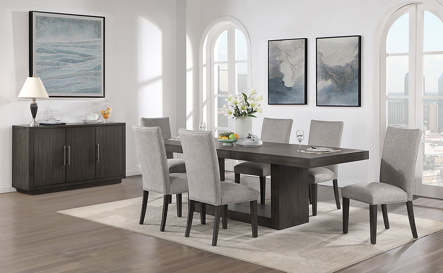 Alora 7-Piece Extendable Dining Set - Espresso