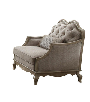 Plumage Accent Chair - Beige and Antique Taupe