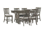 Harold Counter Height Dining Table - Grey, Antique